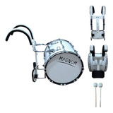 Bombo De Marcha 14x14'' Com Colete - Magnum Mmbz1414