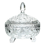 Bomboniere De Vidro Potiche Elegante Decoração Luxo 16x18cm Cor Camélia
