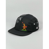 Boné 5 Five Panel Bear Skateboarder - Preto