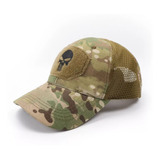 Boné Crânio Tático Militar Airsoft Ajustável Respirável Top