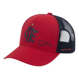 Boné Flamengo Mengão Zico Trucker Silk 3d Supercap Original