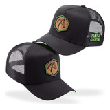 Boné Masculino Country Cavalo Cor Preto Trucker Telinha 