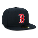 Boné New Era 59fifty Aba Reta Boston Red Sox Mlb - Preto