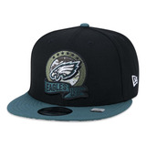 Boné New Era 950 Philadelphia Eagles Salute To Service Preto