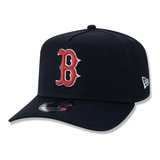 Boné New Era Aba Curva Boston Red Sox Azul Letra B Original