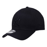 Boné New Era Aba Curva Snapback Mlb Ny Yankees Blackout