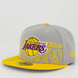 Bone New Era Nba Los Angeles Lakers Draft 5950 Cinza