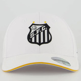Boné Oficial Branco Aba Curva Dourado - Santos Original
