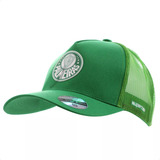 Boné Palmeiras Trucker Silk Frontal Bordado Dora Licenciado