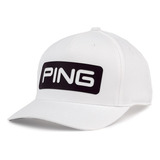 Boné Ping Golf Tour Classic Snapback Hat 2023 - Branco/preto