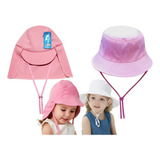 Boné Praia Bebê Infantil Proteção Solar Uv50 + Chapéu Bucket