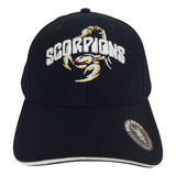 Boné Scorpions Preto Bordado