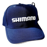 Boné Shimano Pesca Azul Logo Branco Bordado Original