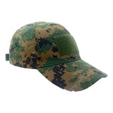 Boné Tático Militar Paintball Airsoft Velcro Aba Curva Patch