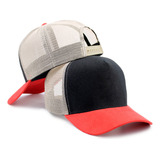 Boné Trucker Liso Telinha Aba Curva Camurça - Barato