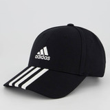 Boné adidas Baseball 3 Listras Preto