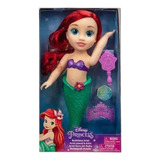 Boneca Ariel Hora Do Banho Com Escova 38cm Multikids