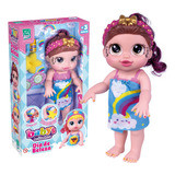 Boneca Babys Collection Dia Da Beleza Alive - Morena