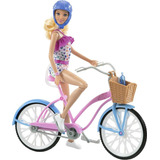Boneca Barbie Articulada Passeio De Bicicleta Ftv96 - Mattel