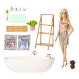 Boneca Barbie Banho De Espumas E Sais De Banho Mattel