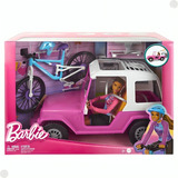Boneca Barbie Carro Estate Bicicleta Montanha Hkb06 - Mattel