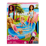 Boneca Barbie Com Piscina Glam Morena Hrj75 Mattel