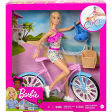 Boneca Barbie Conjunto Com Bicicleta