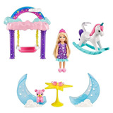 Boneca Barbie Dreamtopia Chelsea Casa De Árvore Nas Nuvens