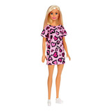 Boneca Barbie Fashion Loira Vestido Rosa - Mattel