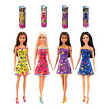 Boneca Barbie Kit 4 Barbies Mattel Loira Ruiva Morena Negra