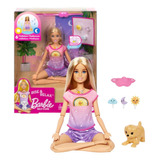 Boneca Barbie Medita Comigo Dia E Noite C/ Luz E Som Mattel 