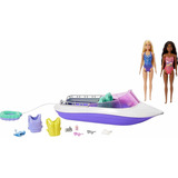 Boneca Barbie Mermaid Power Com Barco - Mattel