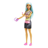 Boneca Barbie Profissões Maquiadora Cabelo Azul Com Acessórios De Maquiagem Hkt66 Mattel