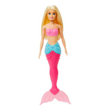Boneca Barbie Sereia Loira Dreamtopia Cauda Rosa Hgr05 Mattel