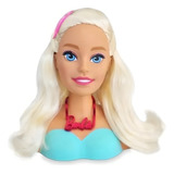 Boneca Barbie Styling Head Busto Escova Colar Scarf Presilha
