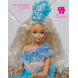 Boneca Barbie Três Estilos Antiga