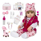 Boneca Bebê Menina Reborn Adora Princesa Recém Nascido