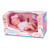 Boneca Bebe Realista Nenem Bonquinha Reborn Bebezao Pequeno