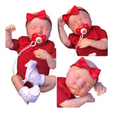 Boneca Bebê Reborn Menina Silicone 47cm Promoção