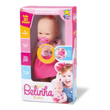Boneca Belinha Baby Fala 30 Frases - C/ Chupeta - Divertoys 