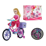 Boneca Bicicleta A Pilha Com Luz E Som Anda Sozinha