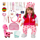 Boneca Cegonha Reborn Boneca Adora Lol Girafinha Bolsa Npk Verdade Bonita Banho E0385