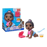 Boneca Hora Da Papinha Com Acessórios Negra Baby Alive