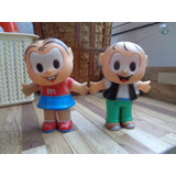 Boneca Mônica & Cebolinha _ Multibrink Antigo Usado _ 35 Cm