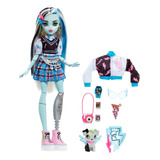 Boneca Monster High Frankie Stein C/ Pet E Acessórios Hhk53