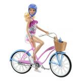 Boneca Passeio De Bicicleta Barbie Hby28 