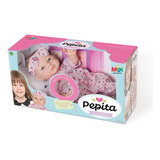 Boneca Pepita Sons De Bebê Milk Brinquedos