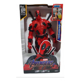 Boneco Action Figure Deadpool 30 Cm Marvel Avengers Luz Sons