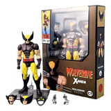 Boneco Action Figure Wolverine Uniforme Marrom Ct X-men