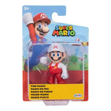 Boneco Articulado Mario De Fogo De 6cm - Super Mario